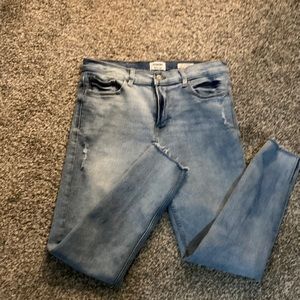 Skinny jeans high rise